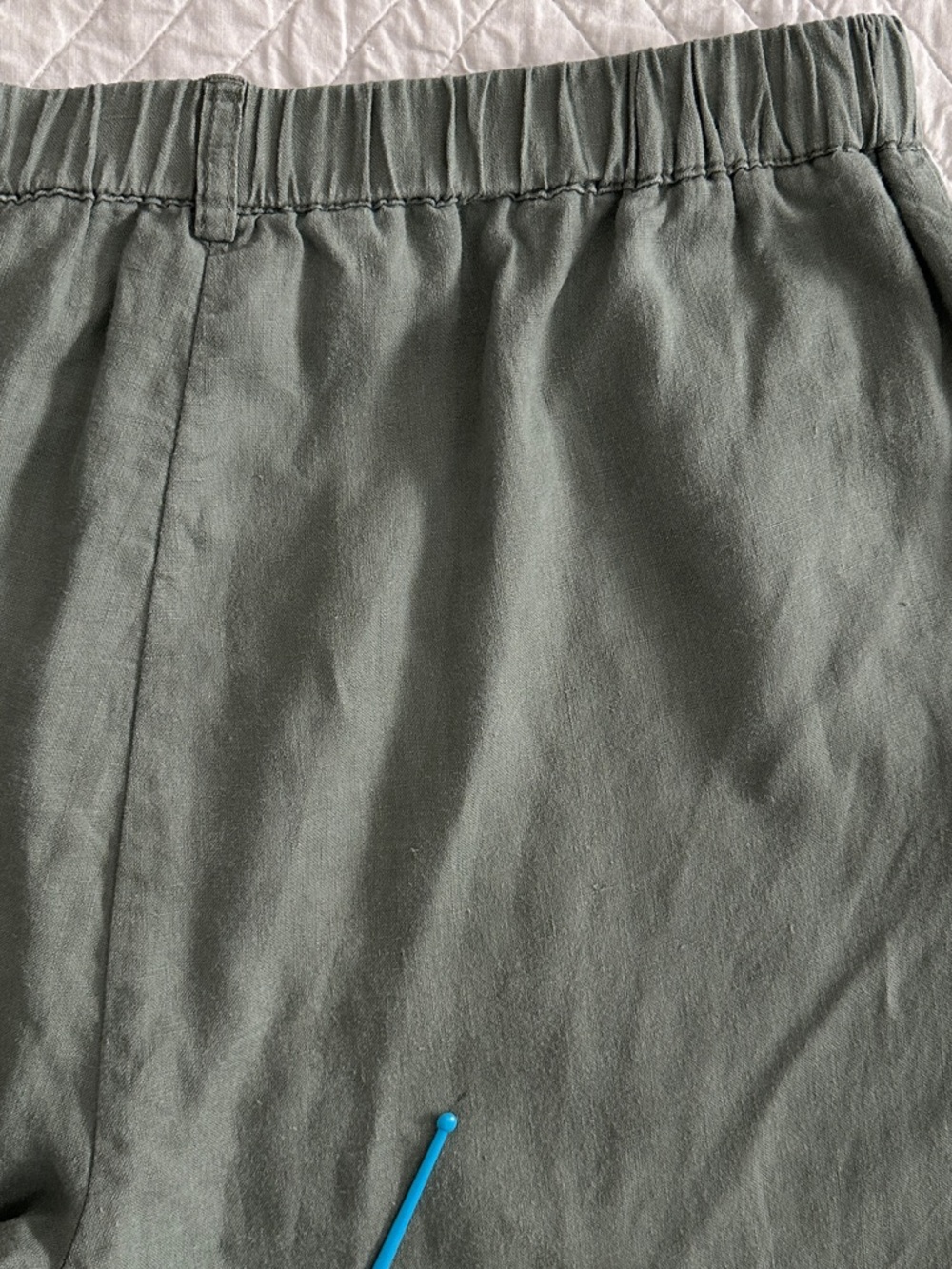 Quince 100% European Linen Cropped Wide Leg Pants Women’s Medium - Picture 8 of 10